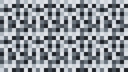 Naklejka premium Seamless pixel black-white pattern. Abstract vector background. Mosaic texture. Geometric minimalistic wallpaper.