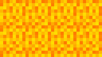 Seamless pixel orange-yellow pattern. Abstract vector background. Mosaic texture. Geometric minimalistic wallpaper.