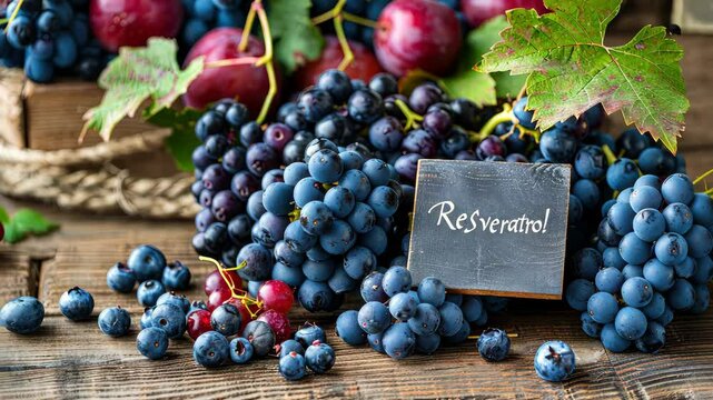 Resveratrol capsules on the table. Selective focus. food.