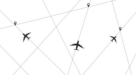 Plane path vector design