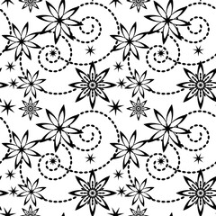 Universal flower pattern on transparent layer
