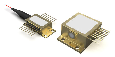 Fiber coupled laser diodes
