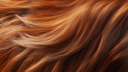 Naklejka premium long brown hair