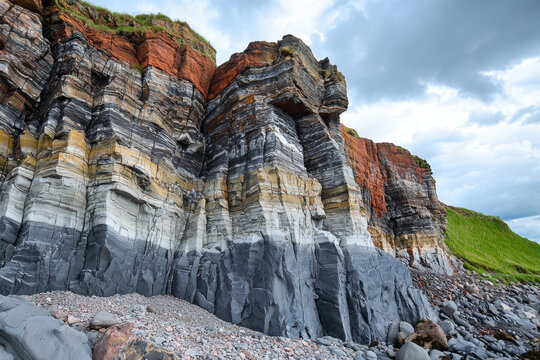 Drumlin formations are typically composed of glacial debris and are shaped by the movement of ice sheets, creating a long, teardrop-like mound with a steep side facing the ice flow and a gentler slope