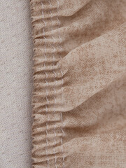bed sheet with elastic band made of cotton, draped fabric, knitwear