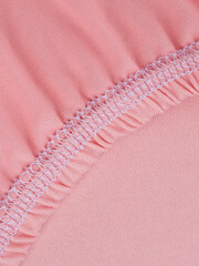 bed sheet with elastic band made of cotton, draped fabric, knitwear
