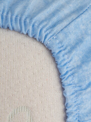 bed sheet with elastic band made of cotton, draped fabric, knitwear