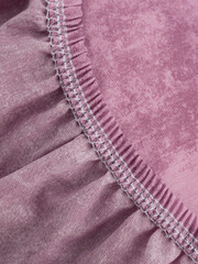 bed sheet with elastic band made of cotton, draped fabric, knitwear