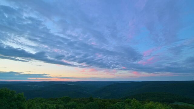 Blick, Katzenbuckel, Berg, Waldkatzenbach, Waldbrunn, Odenwald, Neckar Odenwald Kreis, Baden-W&uuml;rttemberg, Deutschland, Europa
