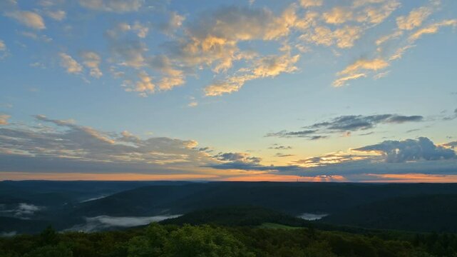 Blick, Katzenbuckel, Berg, Waldkatzenbach, Waldbrunn, Odenwald, Neckar Odenwald Kreis, Baden-W&uuml;rttemberg, Deutschland, Europa