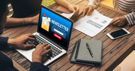 newsletter signup page on computer for customer to subscribe snugly newsletter update information to subscriber