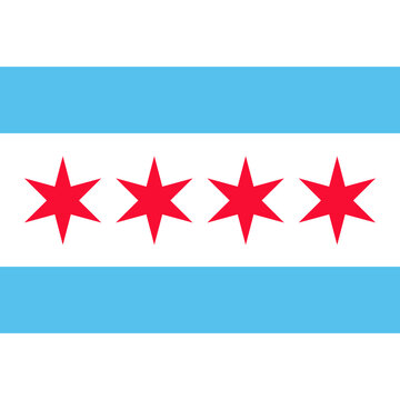 Flag of Chicago - square variant