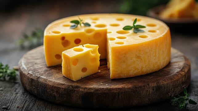 Bold cheese creation brings a unique flair to fashion, showcasing a distinct blend of culinary art and creativity in a rustic setting