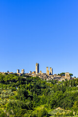 Naklejka premium San Gimignano, Toskana, Italien