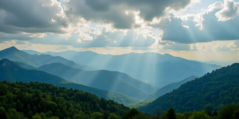 panorama of the mountains