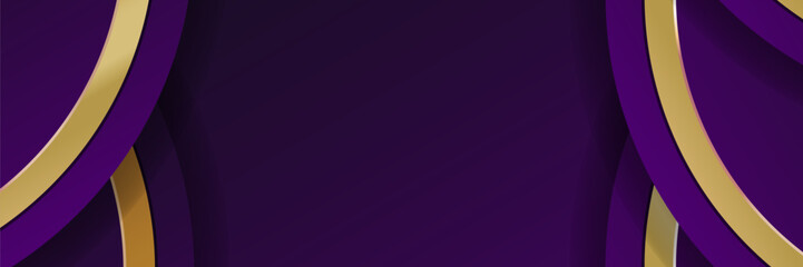 Abstract Purple and Gold Design