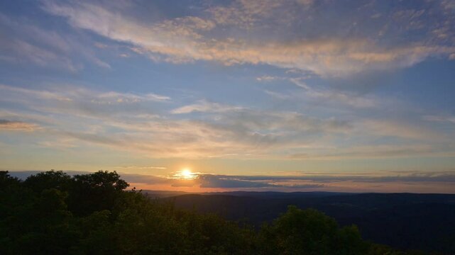 Blick, Katzenbuckel, Berg, Waldkatzenbach, Waldbrunn, Odenwald, Neckar Odenwald Kreis, Baden-W&uuml;rttemberg, Deutschland, Europa