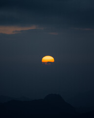 Sunrise from the summit of a mountain