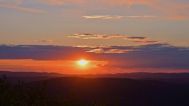 Blick, Katzenbuckel, Berg, Waldkatzenbach, Waldbrunn, Odenwald, Neckar Odenwald Kreis, Baden-W&uuml;rttemberg, Deutschland, Europa