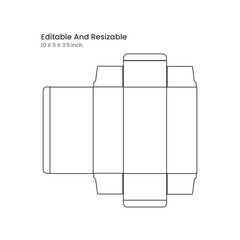 bottle box dielines design template, editable die cut layout for bottle box package.