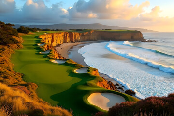 Exclusive Golf Course Experience at Torrey Pines with Stunning Panoramic Views of the Pacific Ocean in La Jolla, California
