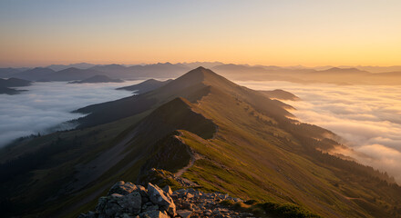 Serene Mountain Sunrise