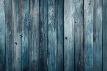 Obraz premium Dark teal blue painted weathered wooden planks, rustic background texture.