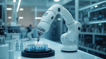 Robotics in Industry - Industrial robots automating manufacturing and logistics, perfect for innovation in production, automation, and smart factories.