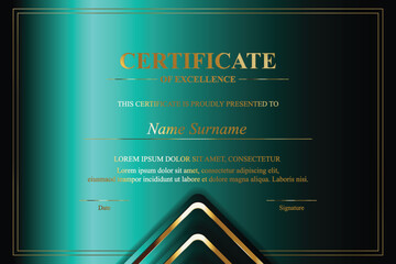 Formal Teal Certificate of Excellence (3)