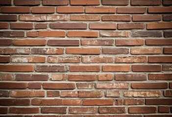 Obraz premium A red brick wall with a black background.