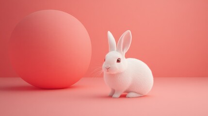 Obraz premium An Easter decoration with cool chicken and egg. Easter holiday concept.