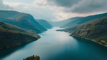 River between the mountains