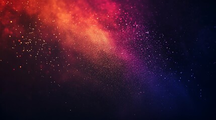 Naklejka premium Majestic multi color powder blast on dark background picture