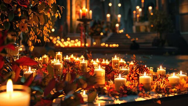 All Saints' Day with church services and candlelight vigils on November 1st