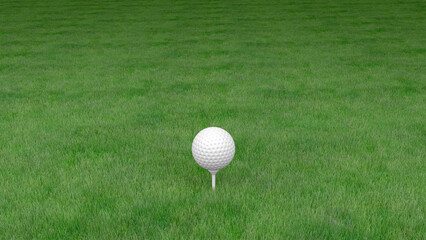 white golf ball