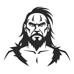 Fototapeta premium Powerful Barbarian Portrait 