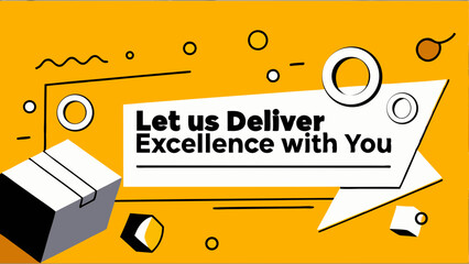 Delivering Excellence: A dynamic graphic showcases the seamless delivery of exceptional service, emphasizing commitment to partnership and quality with a focus on reliable.