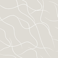 Seamless pattern with geometric waves. Endless stylish texture. Ripple bold monochrome background.