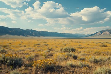 Fototapeta premium arizona stony ridge plateau shines with a stunning blend of rough grandeur wide cliffs and a peaceful desert vibe 