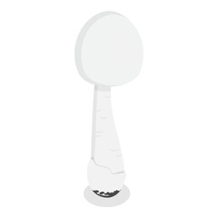 3D Isometric Flat Vector Set of Mushrooms, Fungus Plants. Item 9