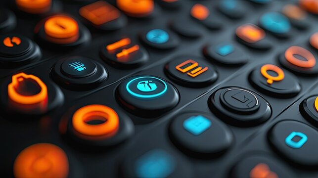 Cybersecurity Icons - Icons related to cybersecurity such as firewalls, encryption, and protection, ideal for cybersecurity services and tech protection content.