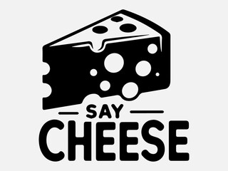 National Cheese Day Silhouette Vector Illustration