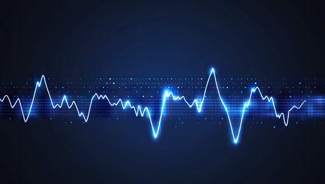 Abstract waveform graphic