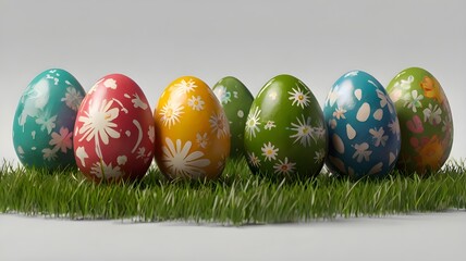 easter eggs in a basket