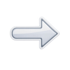 A simple arrow icon, pointing right on transparent background