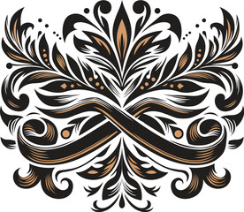 Vintage vector ornament