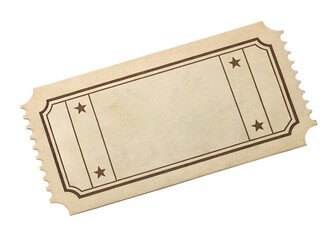 Vintage ticket design with decorative elements