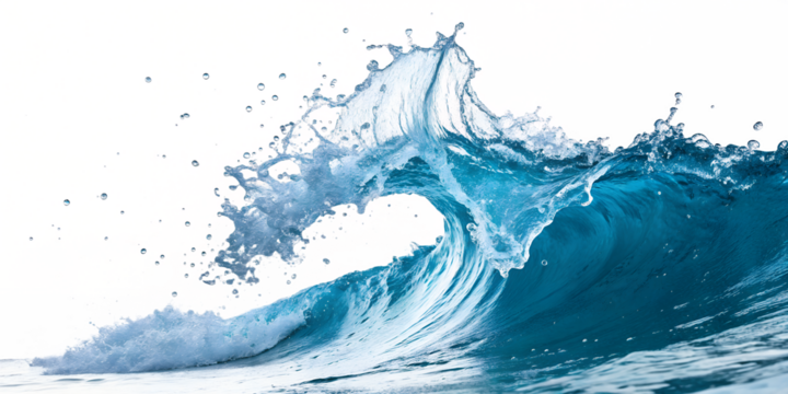 Gentle waves crashing on a sandy shore