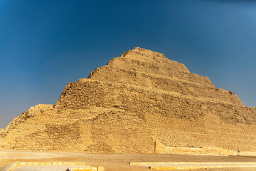  Explore Zoser's Step Pyramid at Saqqara, a significant landmark in the ancient Memphis necropolis...