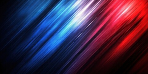 Red and blue vector background with diagonal lines on a dark navy gradient, a modern abstract design for a corporate presentation or banner template Generative AI